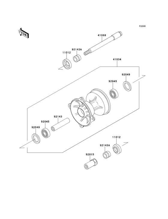  Переднее колесо