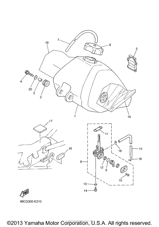 PW80V Топливный бак
