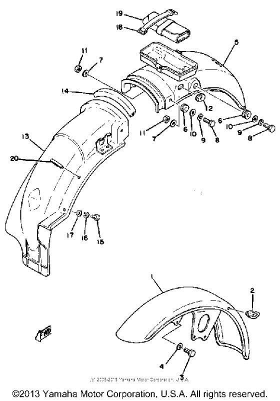 Front fender - rear fender