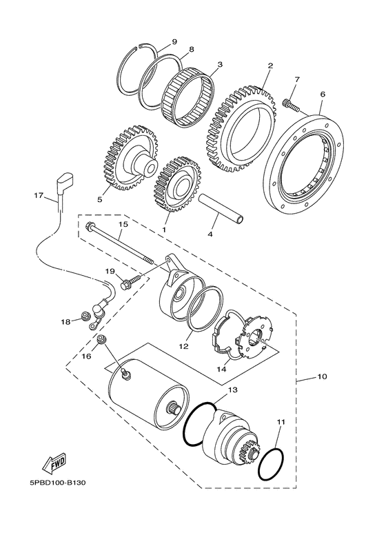 XVS1100A Стартер