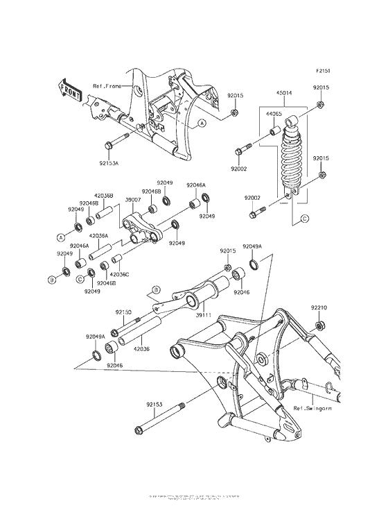 VN900 Подвеска  /  амортизатор