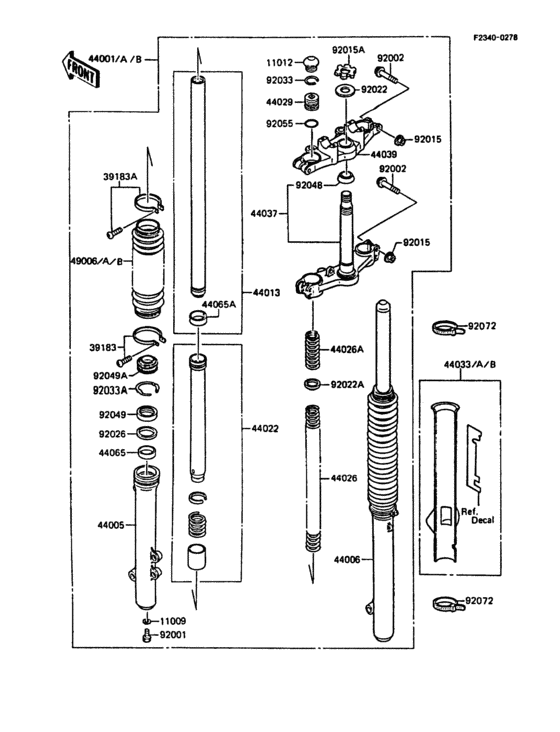 Front fork(1/2)