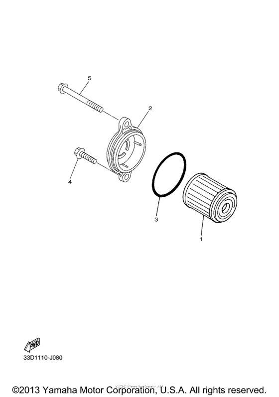 YZ450FDW Масляный фильтр