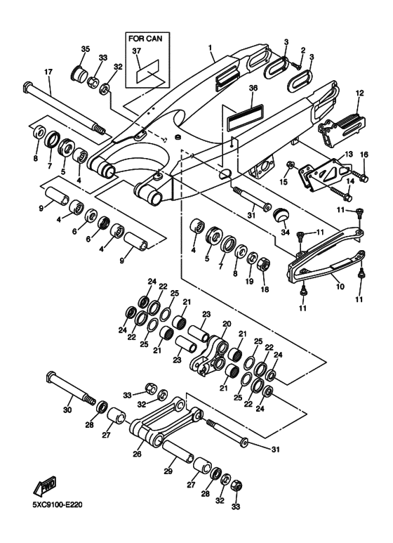  Задний рычаг и подвеска