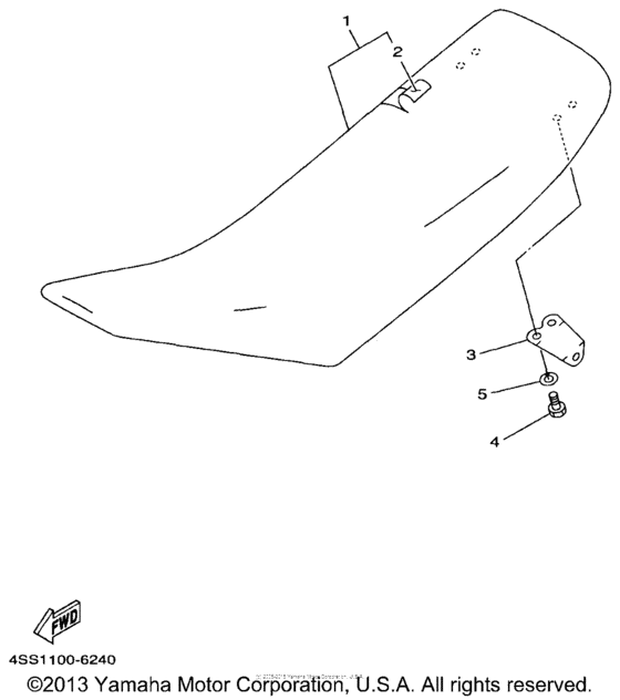 YZ125J1 Сиденье