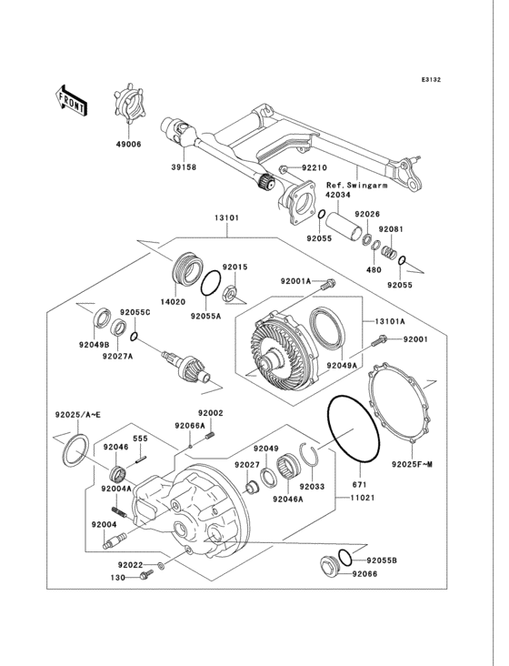 Drive shaft/final gear(1/2)