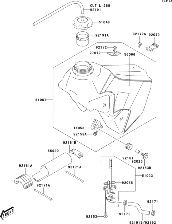 Fuel tank(klx400-b2)