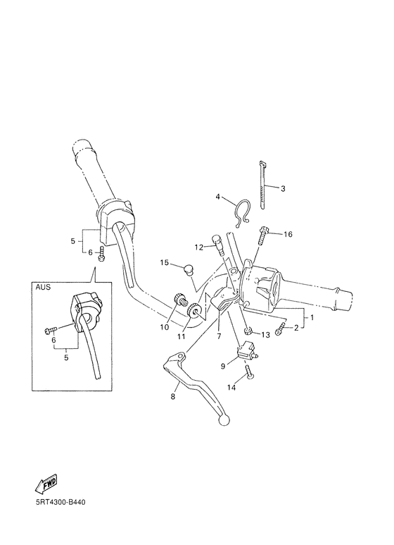 Handle switch. lever