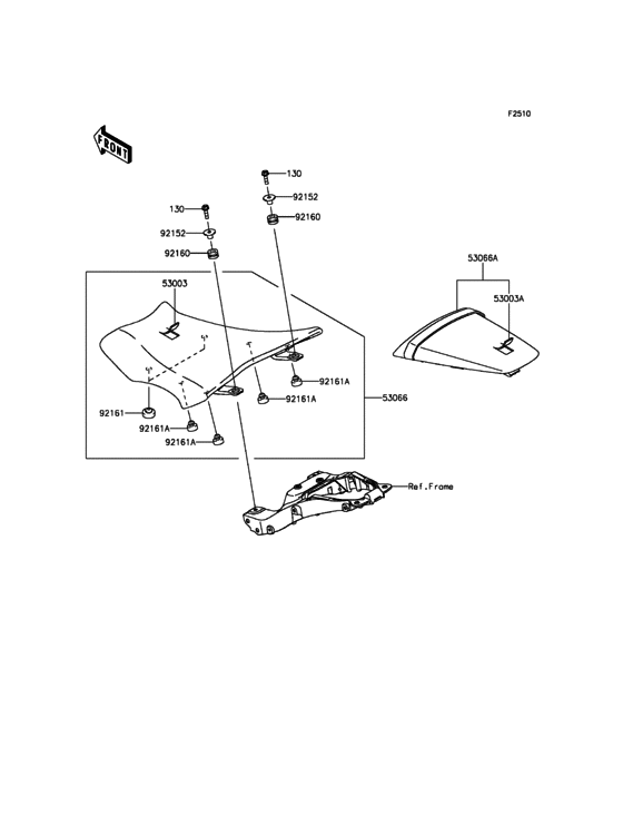 ZX1000 Сиденье