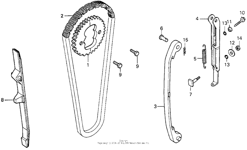 CB400 Cam chain + tensioner