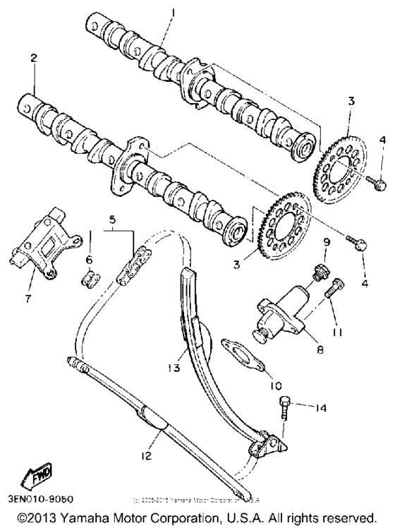 FZR400A Camshaft-chain