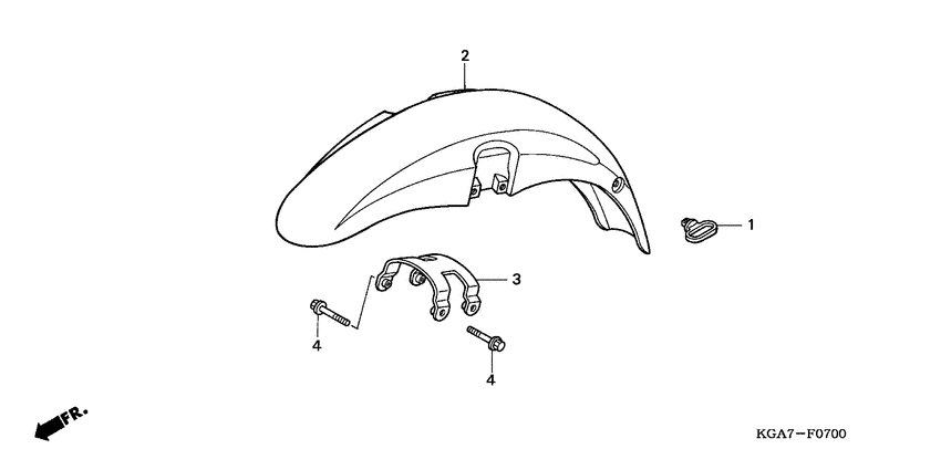 CG125ES Переднее крыло