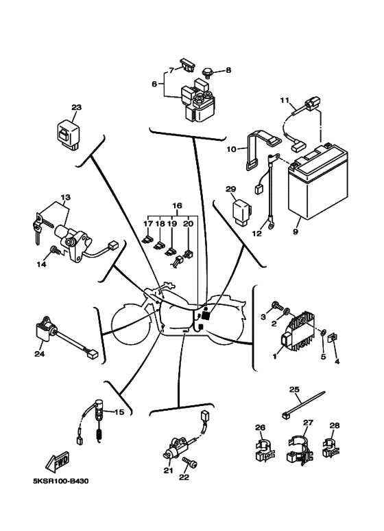 XVS1100A XVS11AR Equipo electrico