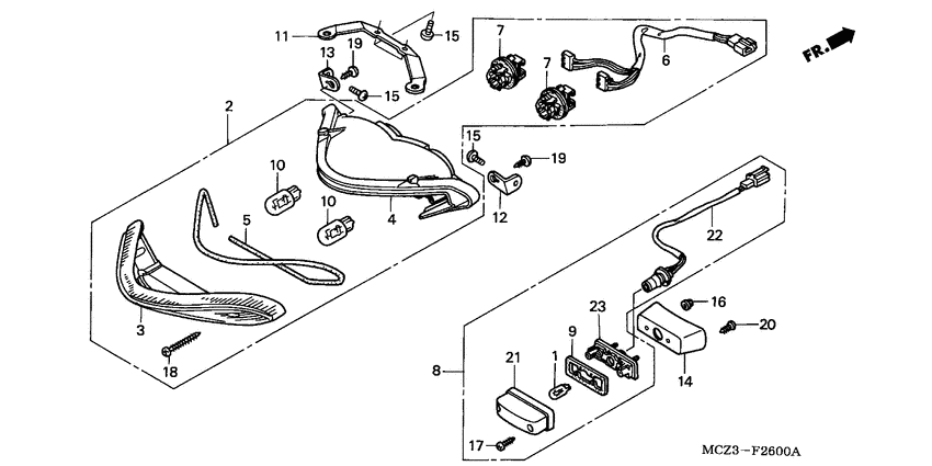 Taillight unit ass`y
