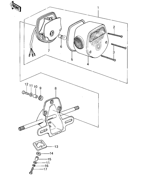 Taillight unit ass`y