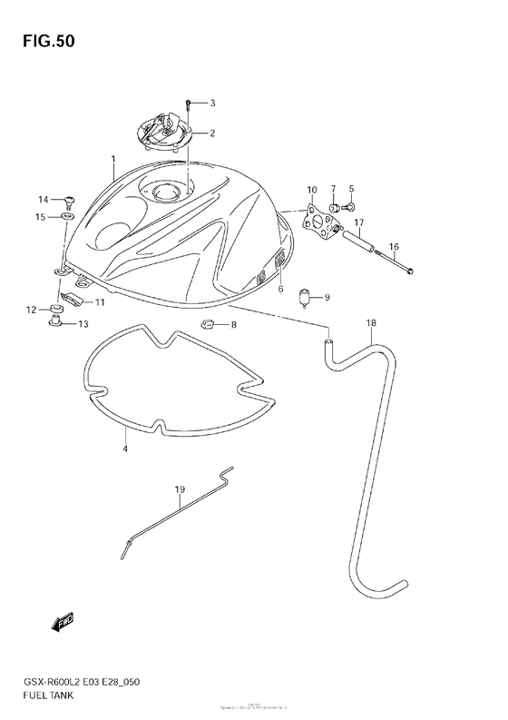 Fuel Tank (Gsx-R600L2 E33)
