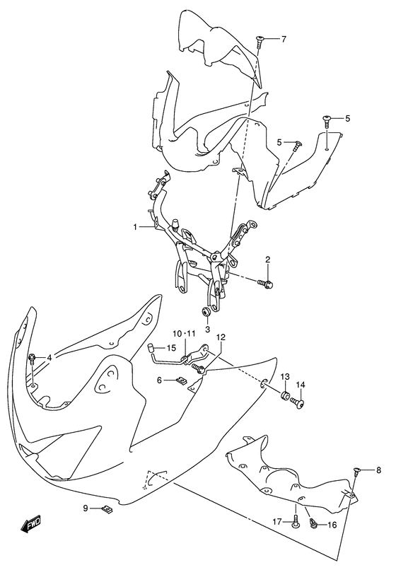 Cowling installation parts