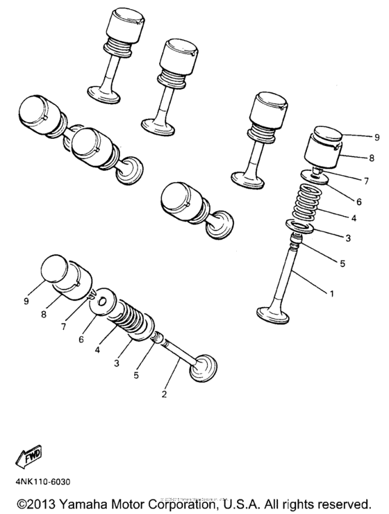 XVZ13AHC Клапана