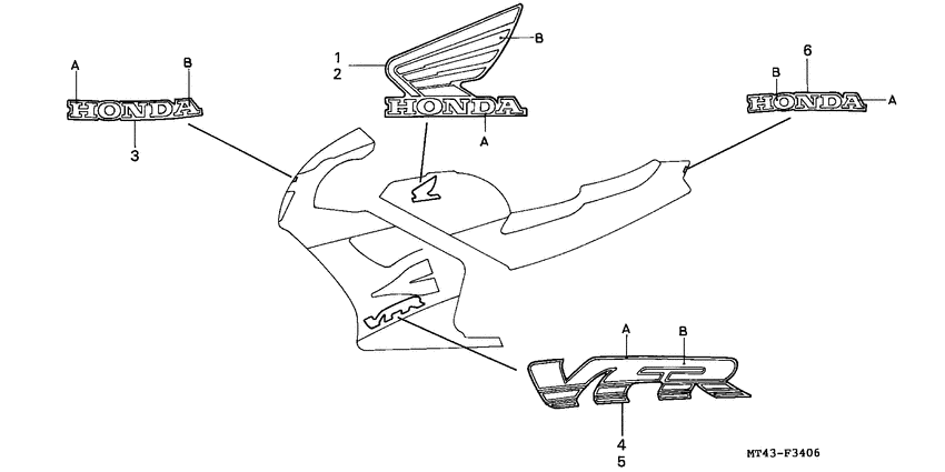 VFR750F Stripe / mark