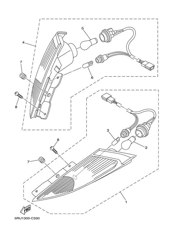 YP400 Поворотники