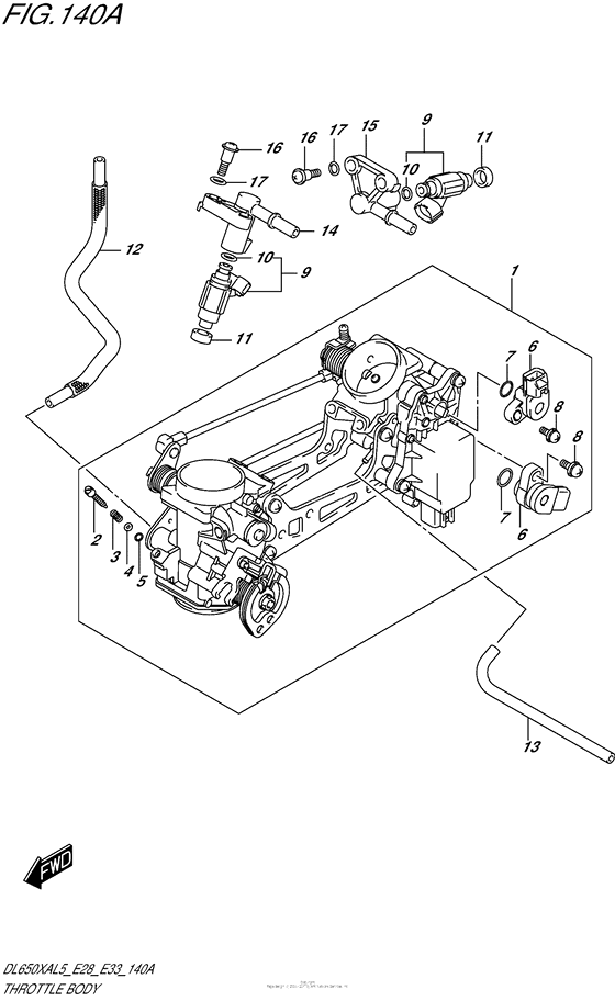 Throttle Body (Dl650Xal5 E28)