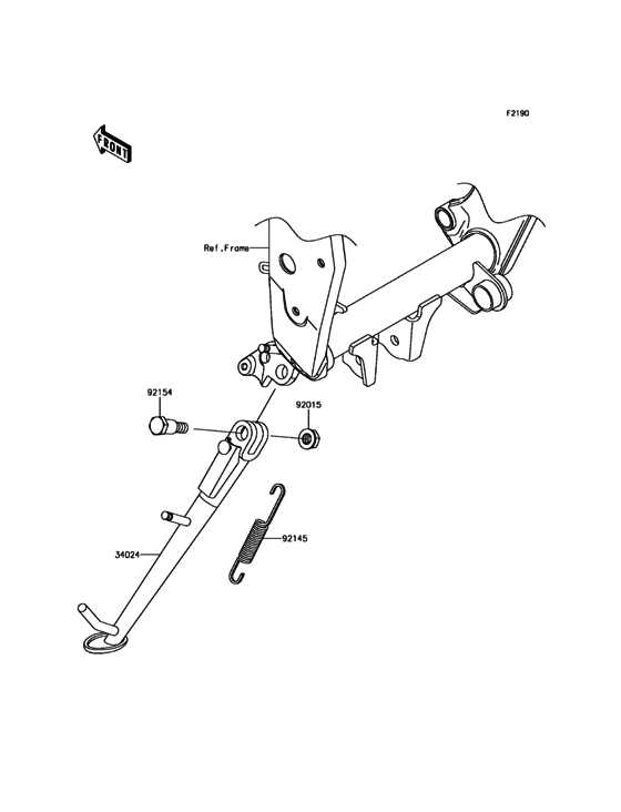 ZR800 Подножка