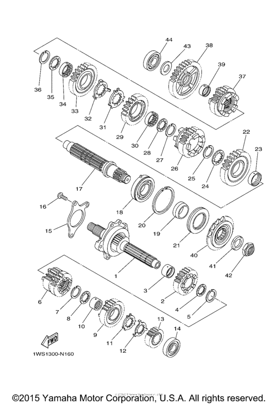 FZ07FGY Трансмиссия