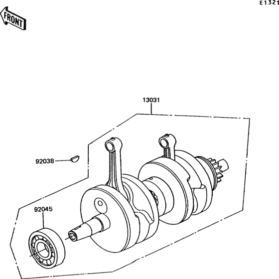 EX305 Коленвал