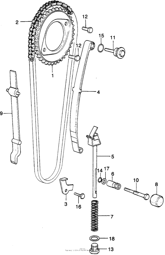 Cam chain + tensioner