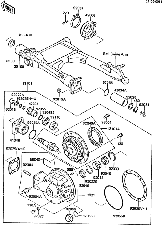 Drive shaft/final gear(1/2)