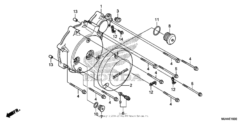 Left crankcase cover (1)