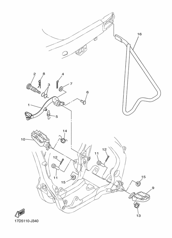  Support & repose pied