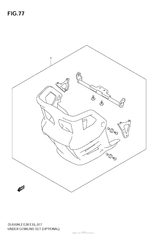 DL650 (ABS) Under Cowling Set (Optional)
