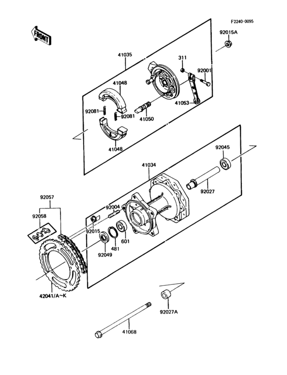 Rear hub(1/2)