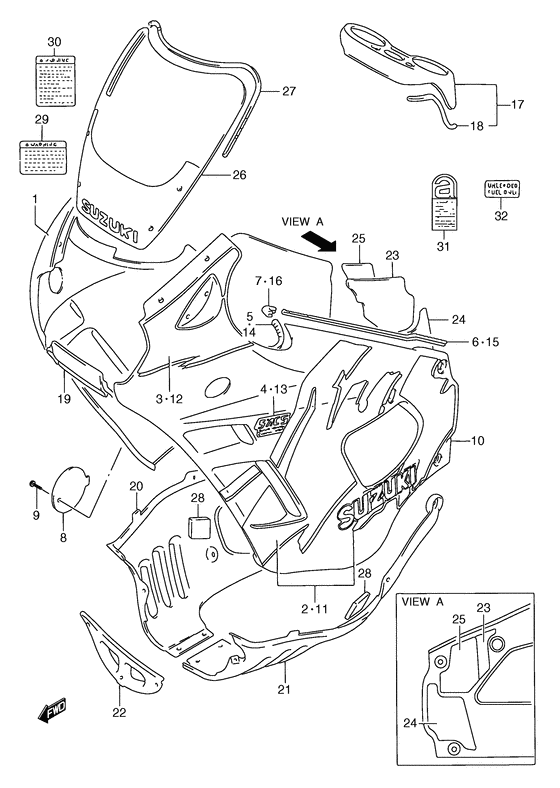Cowling body