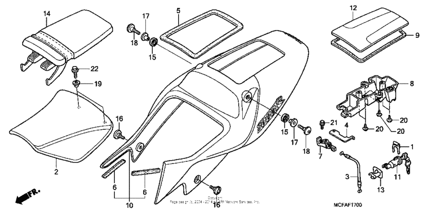 Seat + seat cowl