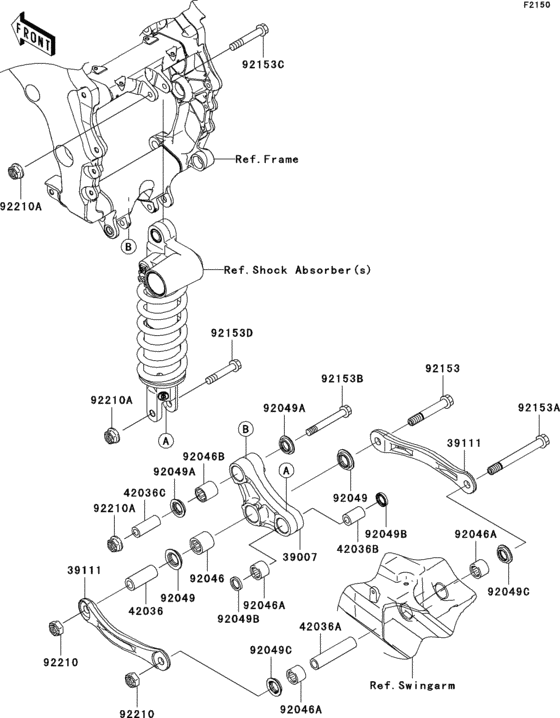 ZX1400 Подвеска