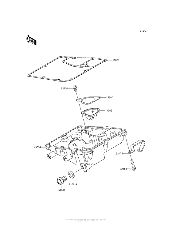 EX650 Маслянный поддон
