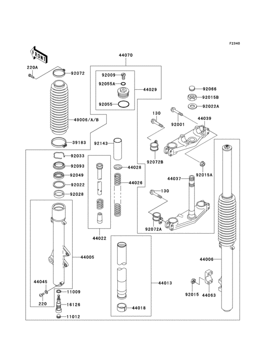 Front fork(1/2)