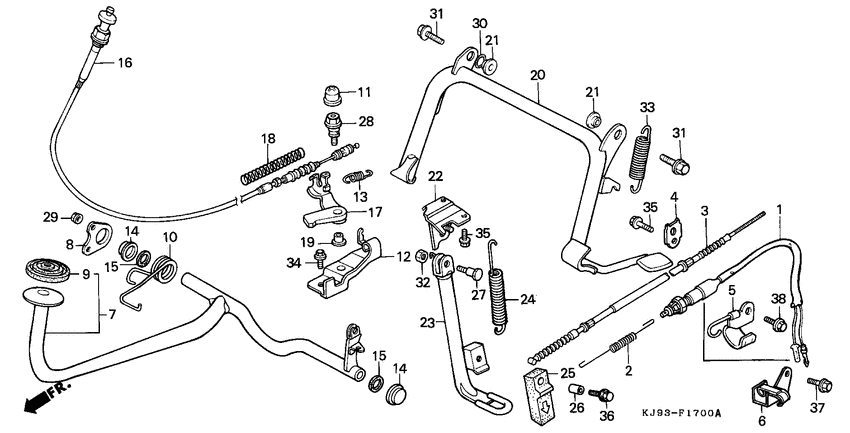 Stand/brake pedal