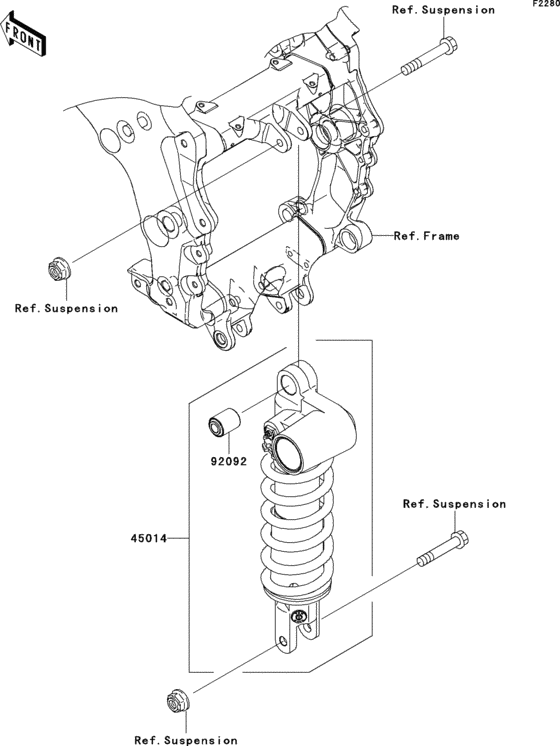 ZX1400 Амортизатор