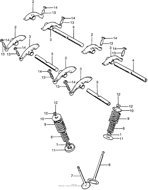 Valve + rocker arm