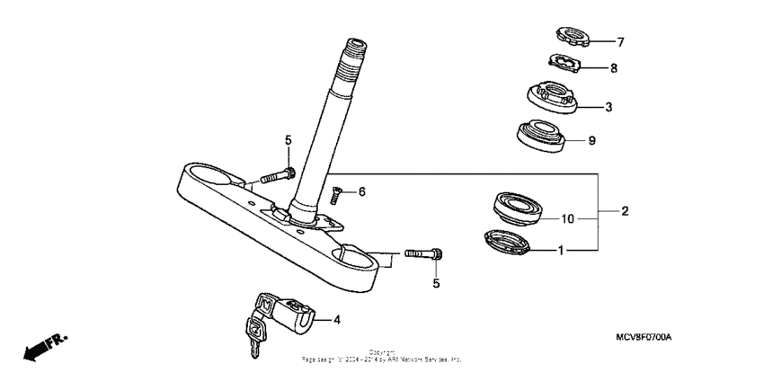 VTX1800S1 Траверса нижняя
