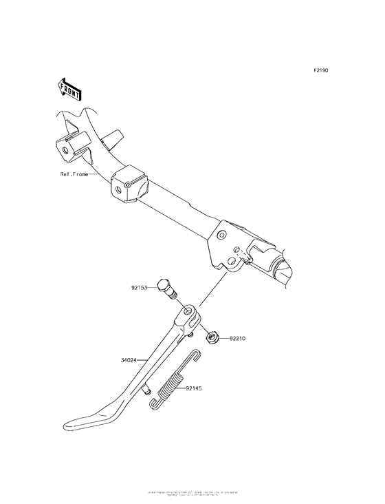 VN900 Подножка