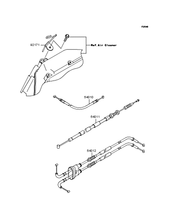 ZX600 Тросы управления