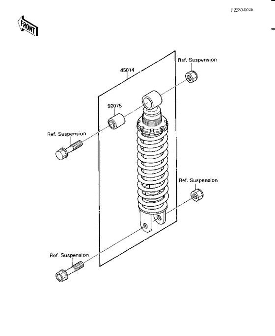  Абсорбер удавный в сборе задний