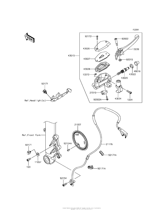 ER650 Главный тормозной цилиндр