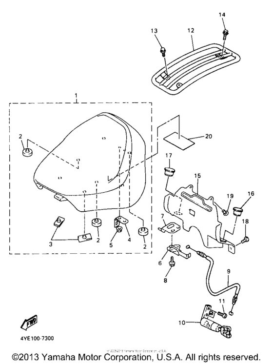 XVZ13LTJ Сиденье