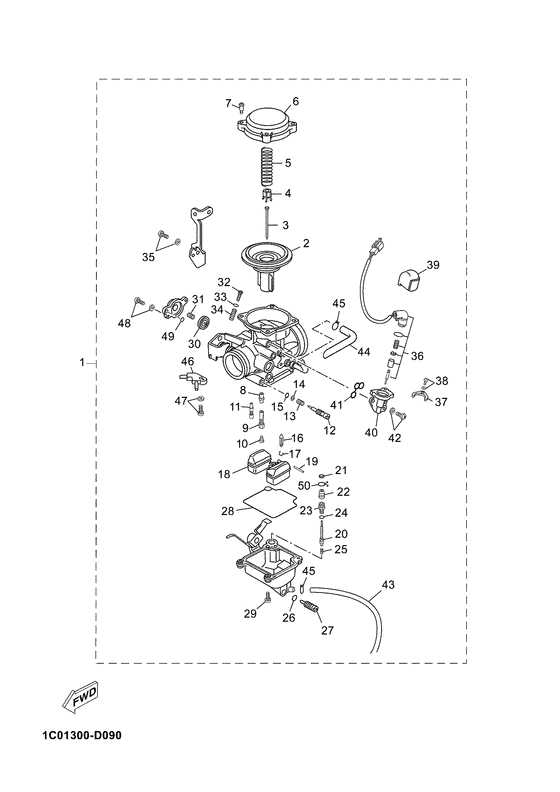 YP250R Карбюратор