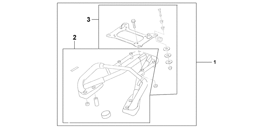 VFR800 (ABS) Rear carrier